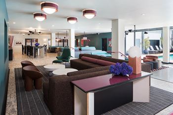 The flat resident clubhouse lounge view 4